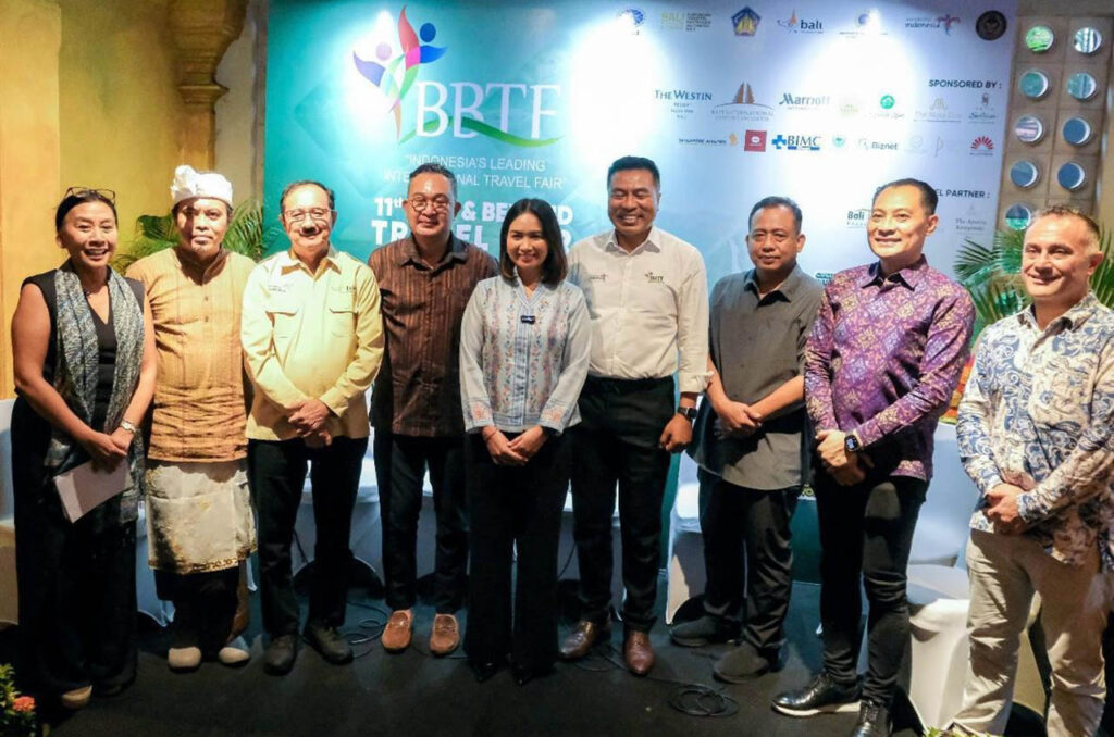Konferensi pers Road to BBTF 2025 di Griya Santrian Beach Resort & Spa, Sanur, Denpasar, Sabtu (22/3/2025).